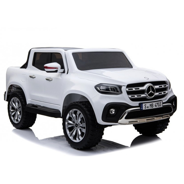 Elektrické autíčko Mercedes X-Class - LCD - nelakované - biele